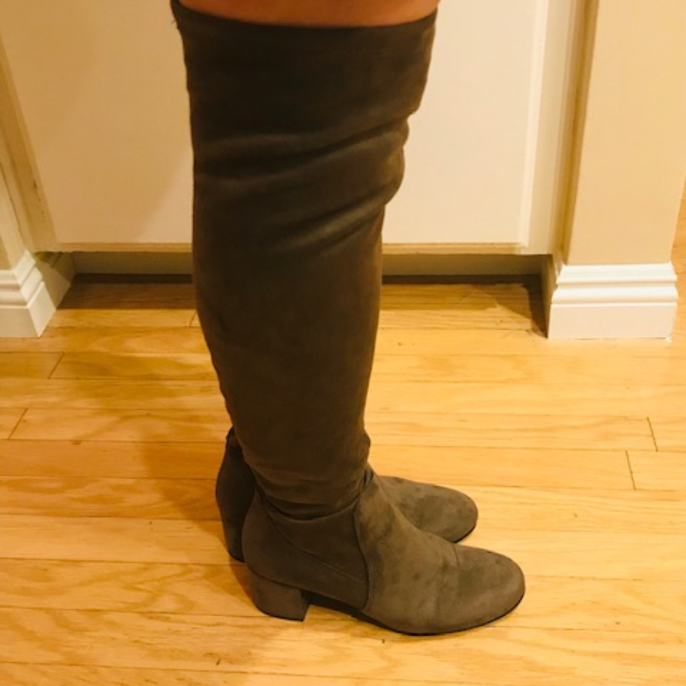 8100 Melrose High Knee Faux Suede Italian Boots